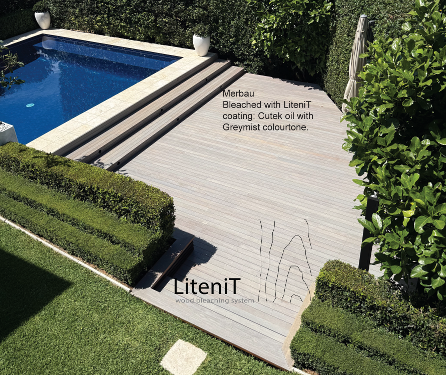 LiteniT 2-part wood bleach 240ml sample kit