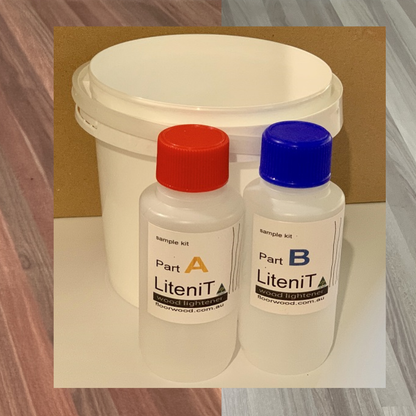 LiteniT 2-part wood bleach 240ml sample kit